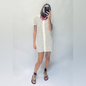 ZARA STRIPED POLO DRESS